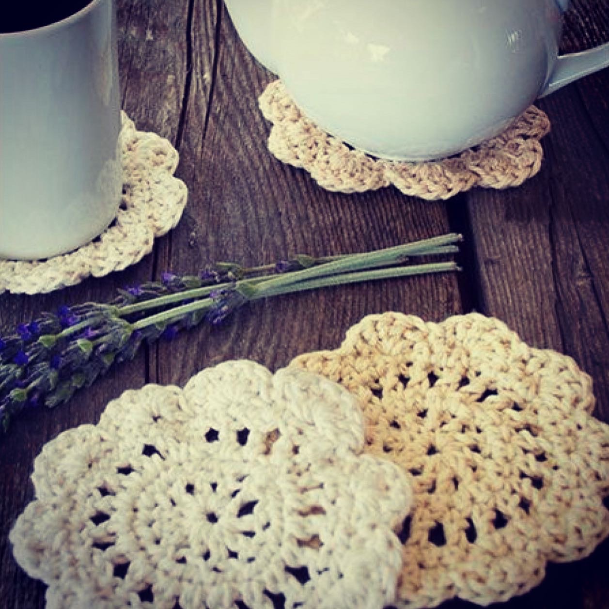 Lavender Table Coasters