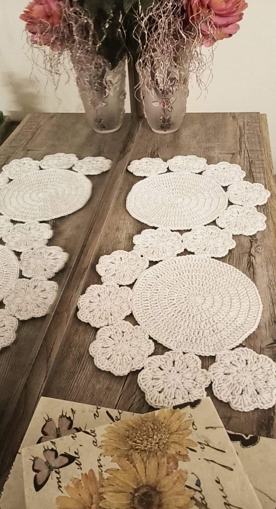 Crocheted Table Runner for Elegant Décor Dine in Style