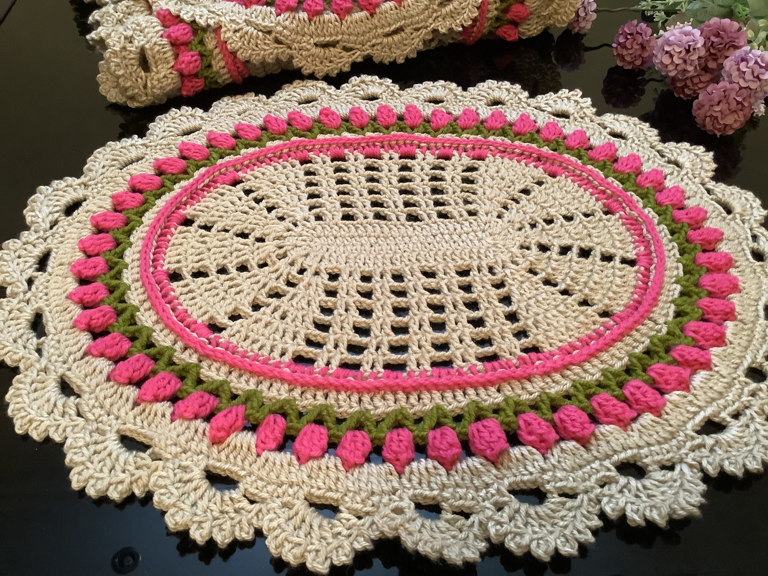 Table Mat Rose