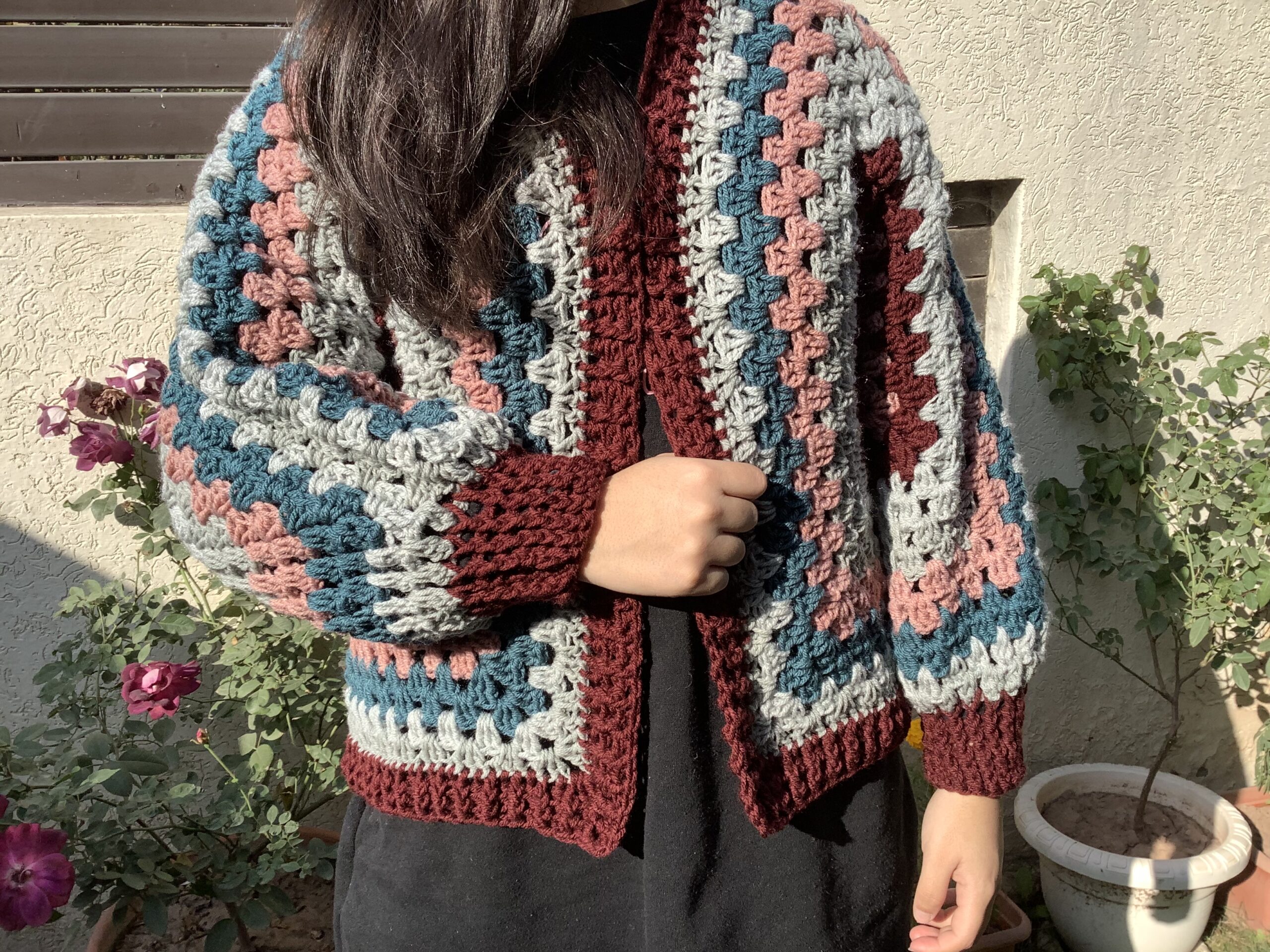Hand Crocheted Ladies cardigan