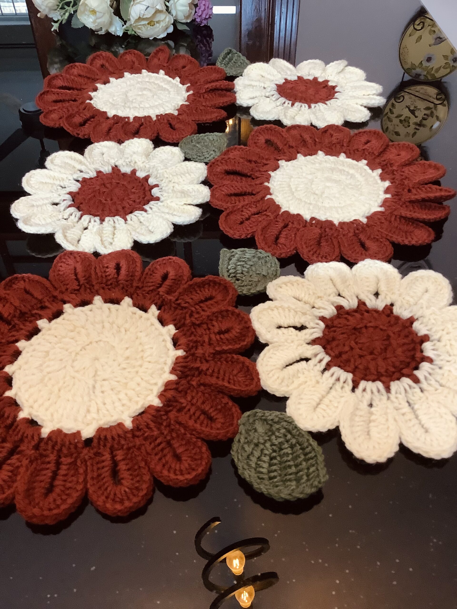 Crocheted Table Runner for Elegant Décor Dine in Style - Image 2