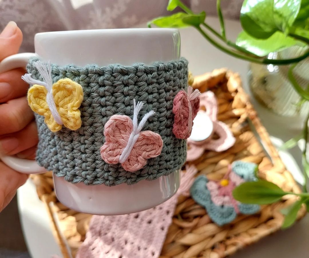 Mug Cover/ Warmer with Coaster, Keychain and small Scented Candle with Coaster - Image 3