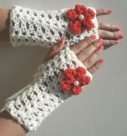 Handmade Finger-less Mittens - Image 4