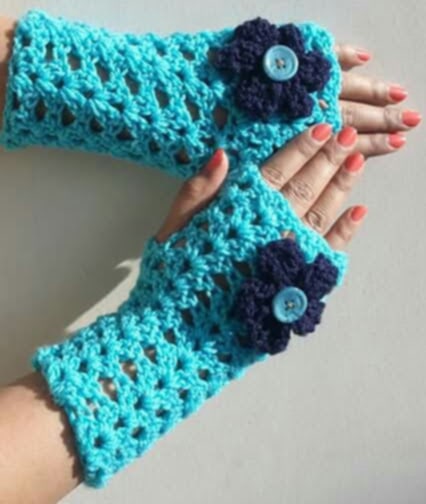 Handmade Finger-less Mittens - Image 3