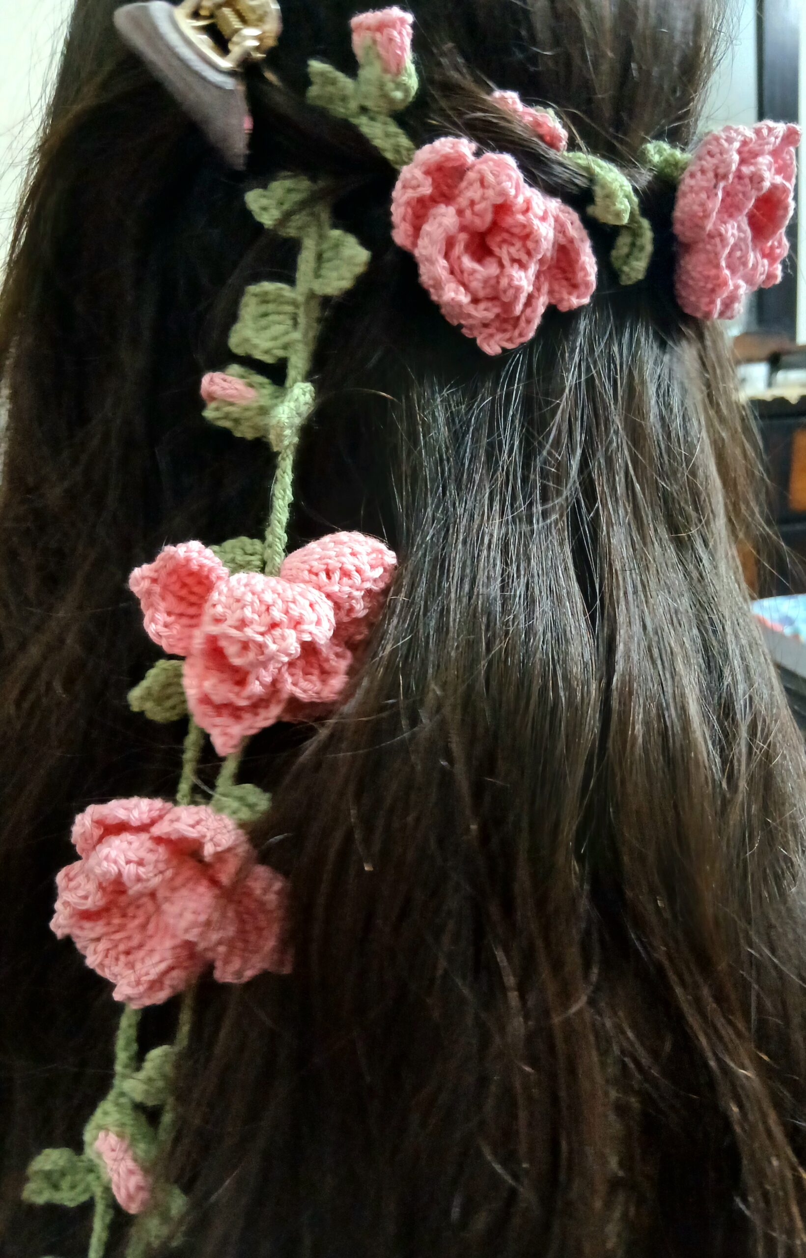 Crochet Handmade Hair Crown, Beautiful Hair String & Crochet Vines